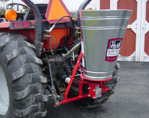 HERD Broadcast Seeder & Spreader | Model M-12 | Spread Width 40 ft | Hopper Capacity 2.8 Bushels | Horsepower 20–25 HP | For Tractors