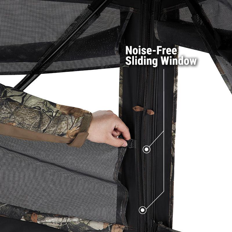 Millennium Treestands Antler Shak 30/30 Ground Blind | Model GB-030-30 | Size 58" x 58" x 70" | 3-Person Hunting Blind