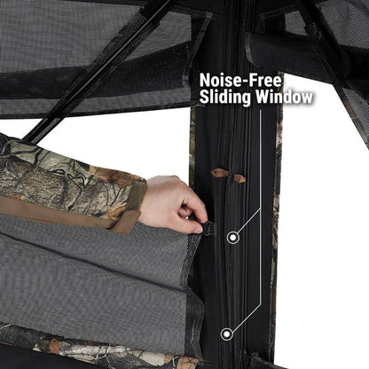 Millennium Treestands Antler Shak 30/30 Ground Blind | Model GB-030-30 | Size 58" x 58" x 70" | 3-Person Hunting Blind