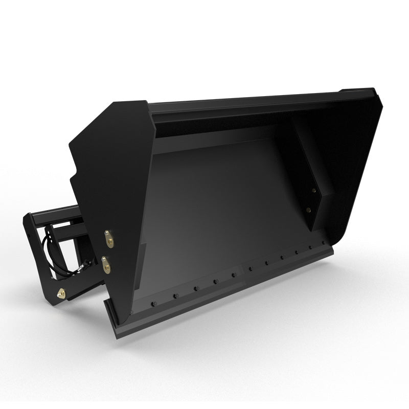 Virnig High Dump Bucket | Models DMP60 To DMP96 | Widths 60" To 96" | Hydraulic Flow 15 To 25 GPM | For Skid Steer