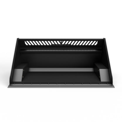 Virnig High Dump Bucket | Models DMP60 To DMP96 | Widths 60" To 96" | Hydraulic Flow 15 To 25 GPM | For Skid Steer