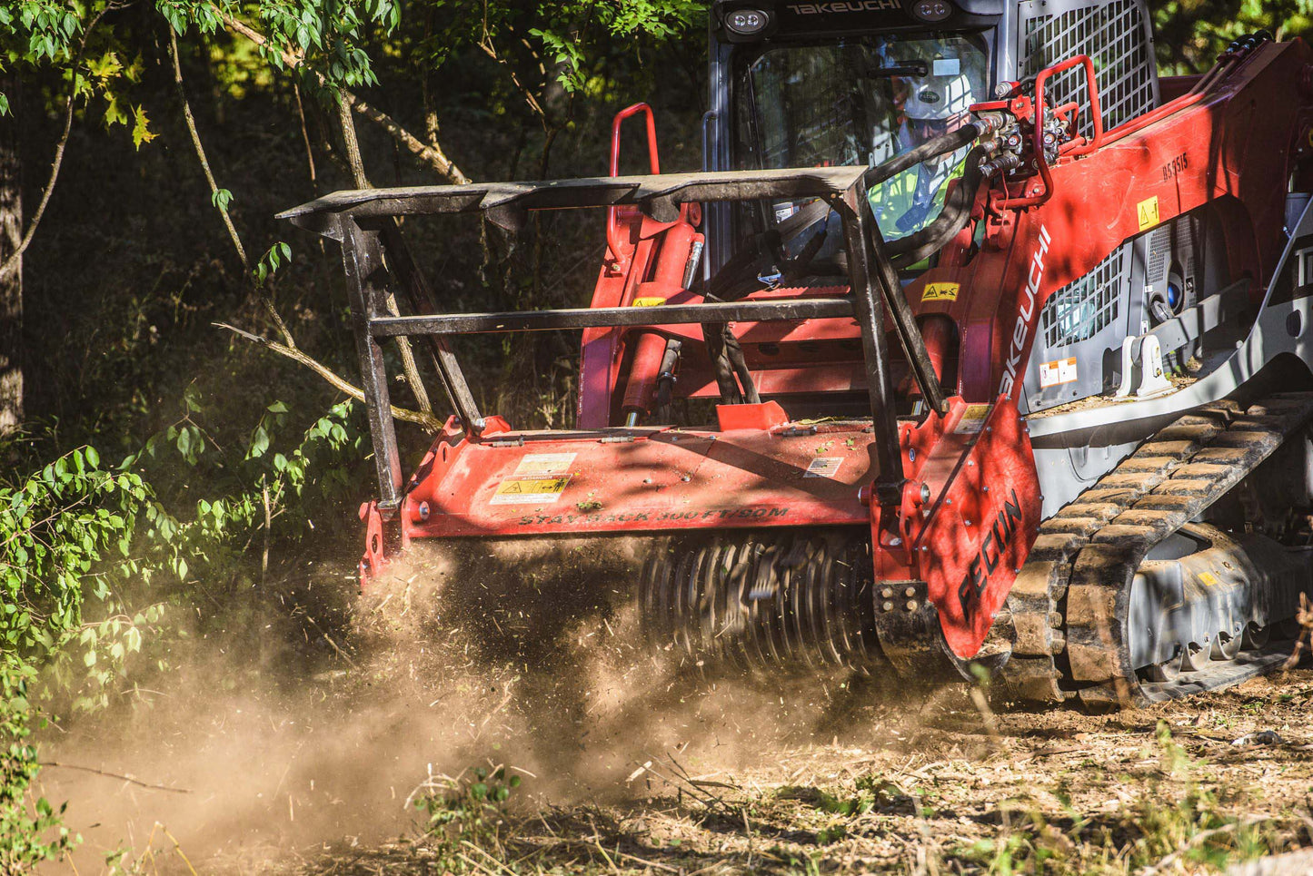 Fecon Bull Hog High Flow Mulching Head | Model BH62SS, BH74SS & BH85SS | Width 50" To 72" | 30–50 GPM | For Skid Steer & Compact Track Loader