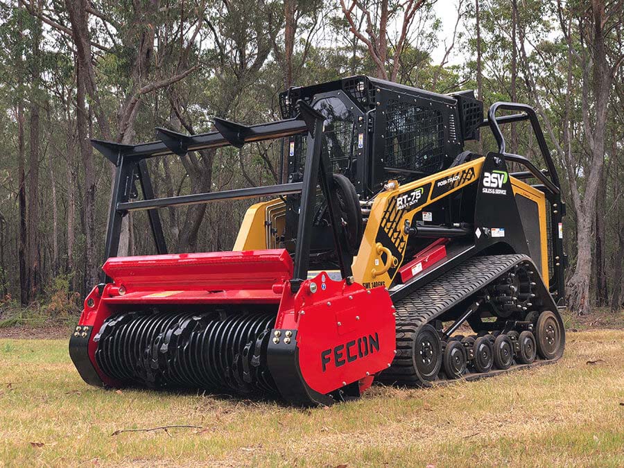 Fecon Bull Hog High Flow Mulching Head | Model BH62SS, BH74SS & BH85SS | Width 50" To 72" | 30–50 GPM | For Skid Steer & Compact Track Loader