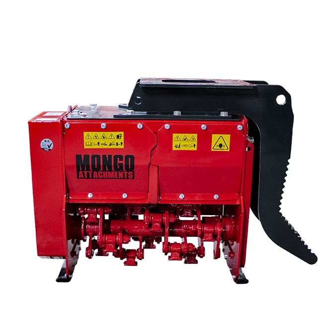 Mongo Attachments High Inertia+ Mulcher | Model MHIP70 | Size 27" | 12 GPM | 3.5 Ton | For Mini Excavators