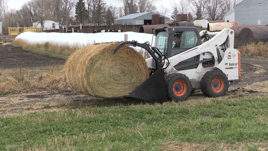 CID Hay Bale Grapple Bucket Attachment | Width 72", 84" & 96" inches | For Skid Steer