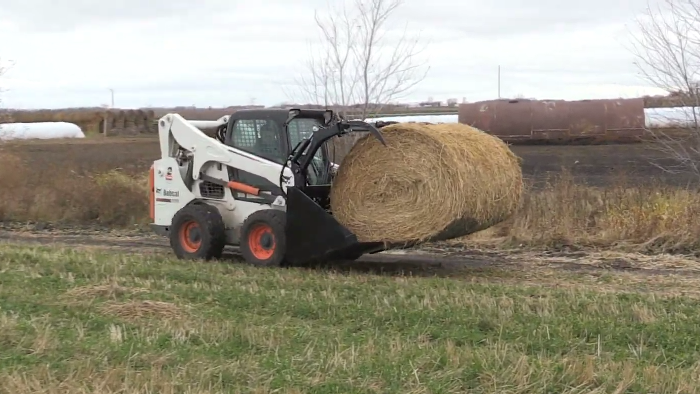 CID Hay Bale Grapple Bucket Attachment | Width 72", 84" & 96" inches | For Skid Steer