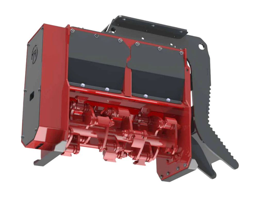 Mongo Attachments High Inertia+ Mulcher | Model MHIP70 | Size 27" | 12 GPM | 3.5 Ton | For Mini Excavators