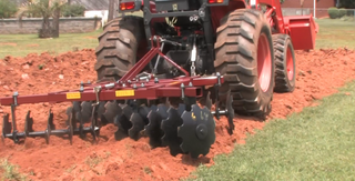 A & B Eagleline Equipment | 3-Point Clevis Hitch Disc Harrow W/ 20" Cut-Out Blades | Model CHH-CO Series | Width 8'2" to 11'4" | Horsepower 45-70 HP | For Tractors