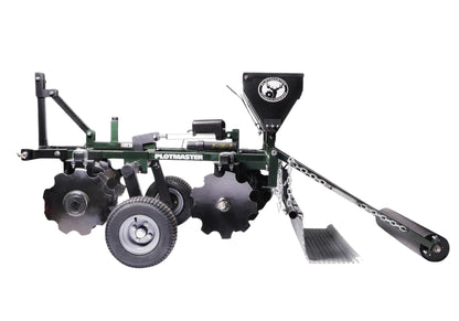 Plotmaster Hunter 400 | with Versa Seeder | Plow, Disc, Seed, Cultipack, Drag | 5-in-1 Food Plot Planter | For ATV/UTVs (500cc+) & Tractors (<30hp)