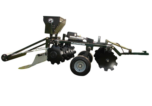 Plotmaster Hunter 400 | with Versa Seeder | Plow, Disc, Seed, Cultipack, Drag | 5-in-1 Food Plot Planter | For ATV/UTVs (500cc+) & Tractors (<30hp)