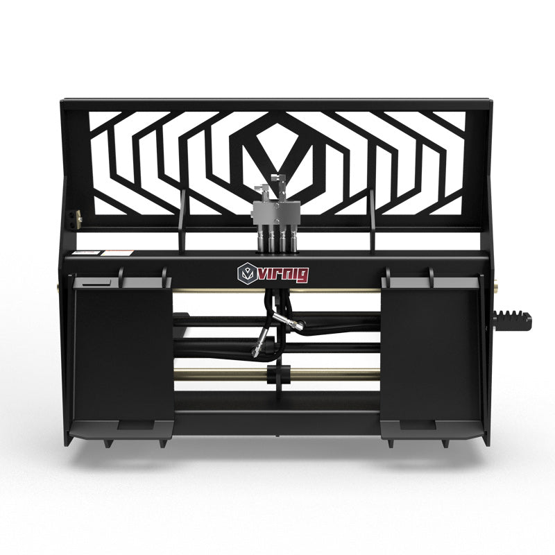 Virnig Hydraulic Adjust Pallet Fork | Models PFHA48 & PFHA60 | Widths 48" & 60" | Hydraulic Flow 15 To 25 GPM | For Skid Steer