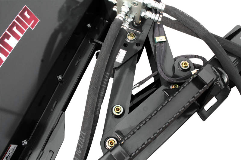 Virnig Angle Broom | Models VAB60 To VAB96 | Widths 60" To 96" | Hydraulic Flow 15 To 25 GPM | For Skid Steer