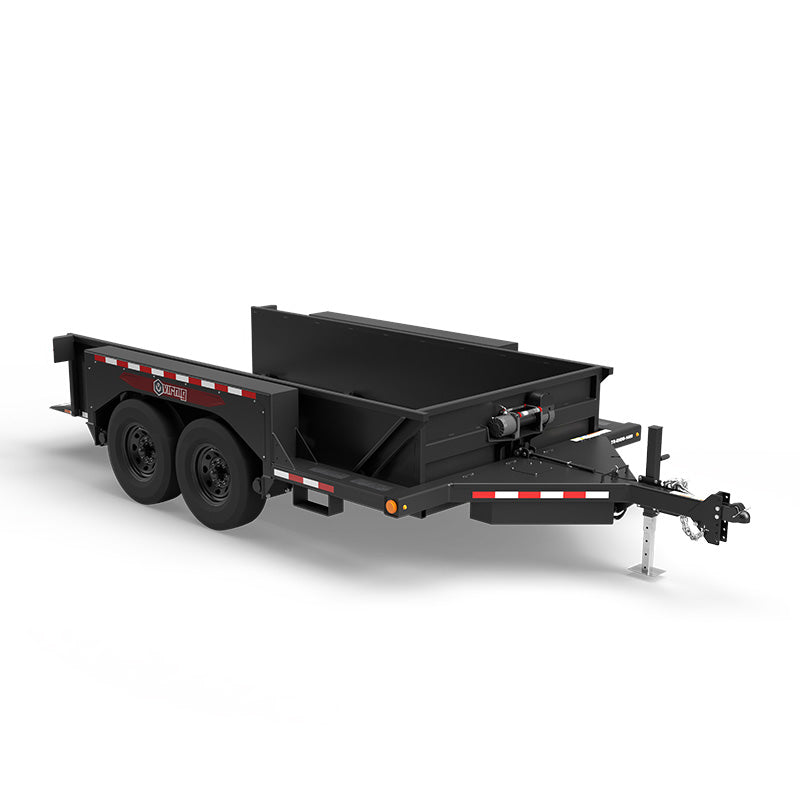 Virnig Hydraulic Drop Deck Utility Trailer | Model TR Series | 75" Deck Width | 6,019 to 10,020 lb Capacity | Horsepower 25 To 50 HP | Hydraulic Flow 5 To 10 GPM | For Skid Steers & Tractors