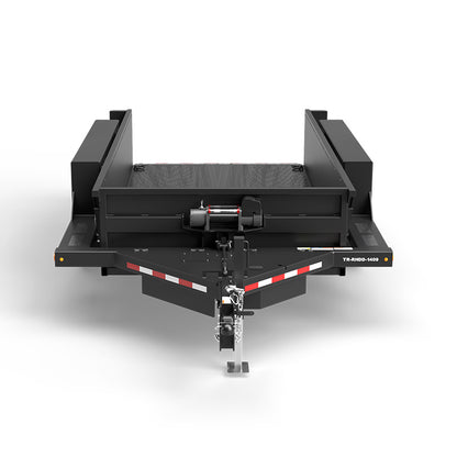 Virnig Hydraulic Drop Deck Utility Trailer | Model TR Series | 75" Deck Width | 6,019 to 10,020 lb Capacity | Horsepower 25 To 50 HP | Hydraulic Flow 5 To 10 GPM | For Skid Steers & Tractors