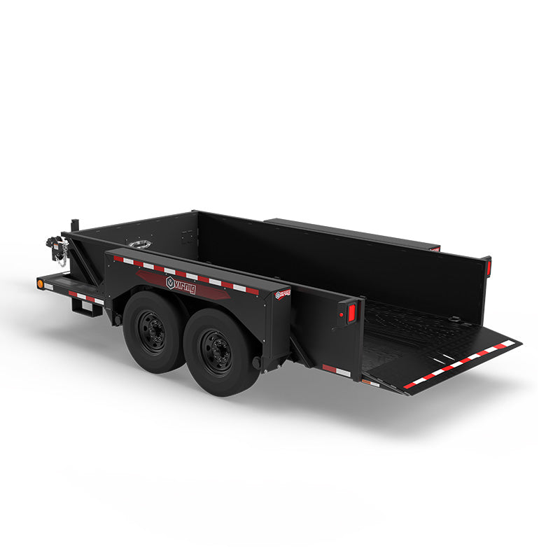 Virnig Hydraulic Drop Deck Utility Trailer | Model TR Series | 75" Deck Width | 6,019 to 10,020 lb Capacity | Horsepower 25 To 50 HP | Hydraulic Flow 5 To 10 GPM | For Skid Steers & Tractors