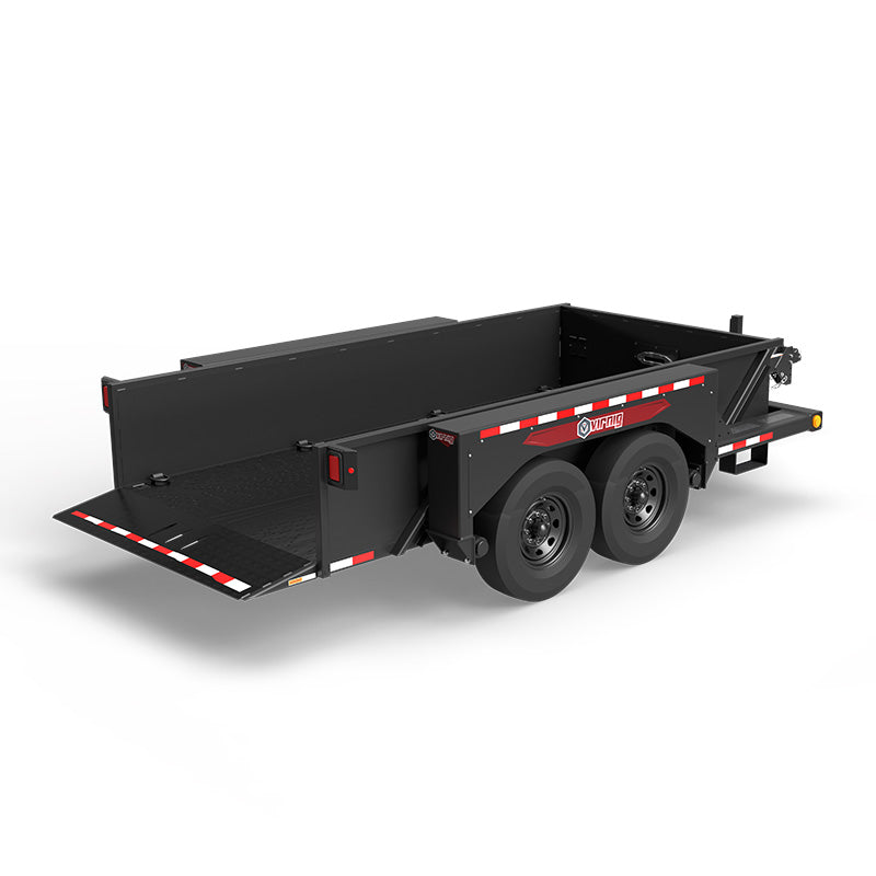 Virnig Hydraulic Drop Deck Utility Trailer | Model TR Series | 75" Deck Width | 6,019 to 10,020 lb Capacity | Horsepower 25 To 50 HP | Hydraulic Flow 5 To 10 GPM | For Skid Steers & Tractors