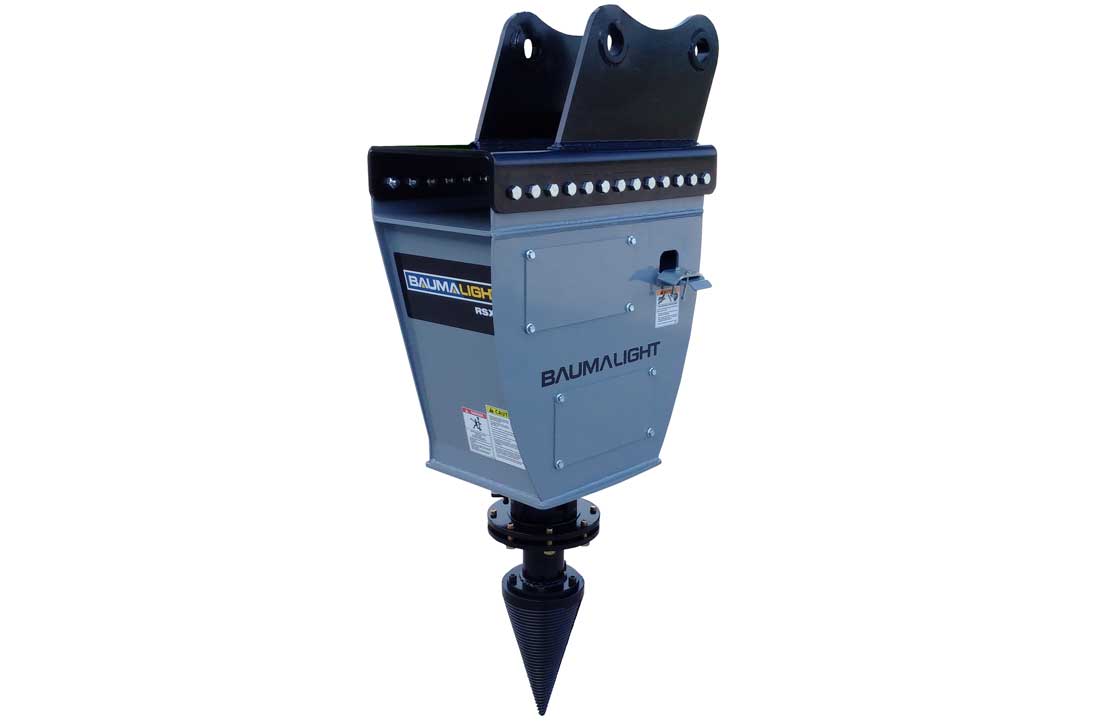 Baumalight Log Splitter | Model RSX380, RSX580 & RSX780 | Diameter 16" To  20" | Machine Size 5 To 20 Tons | For Excavators