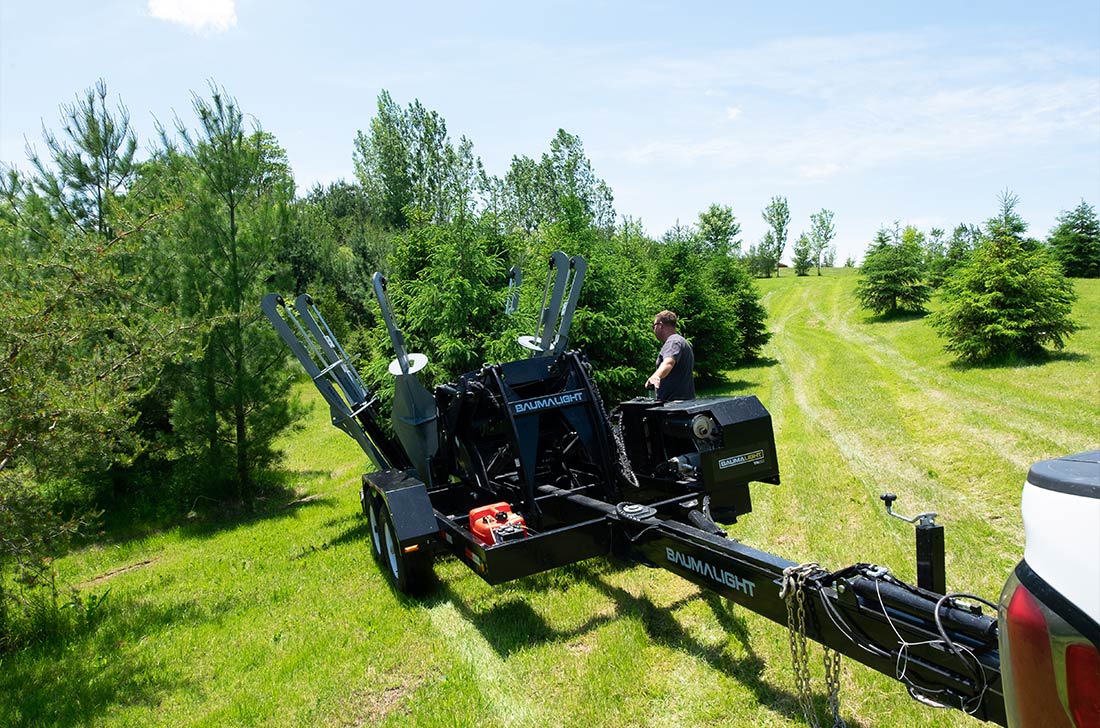 Baumalight Trailer Mounted Tree Spade | Model TR Series | Root Ball Diameter 30", 40" & 50" | Horsepower 40 To 120 HP | For Trucks