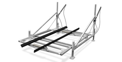 Boat Lift Distributors 5200 LB Hewitt Hyd. Cantilever Lift 114″ X 127″ | 220 Volt, 24 Volt, 12 Volt