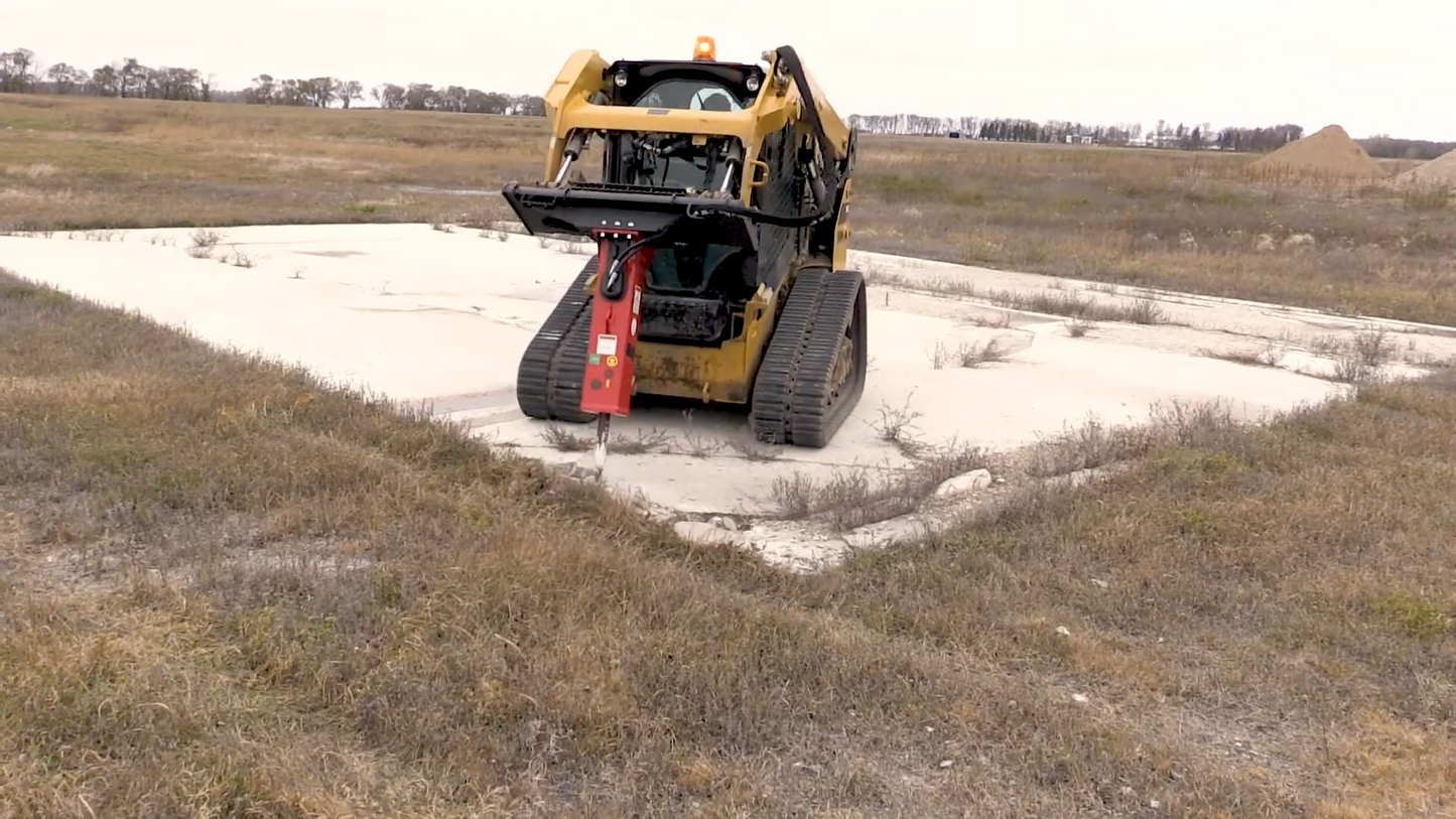 Erskine Hydraulic Breaker | 210X, 310X, 360X, 410X & 460X Model | Oil Flow Range 8-26 GPM | For Skid Steer