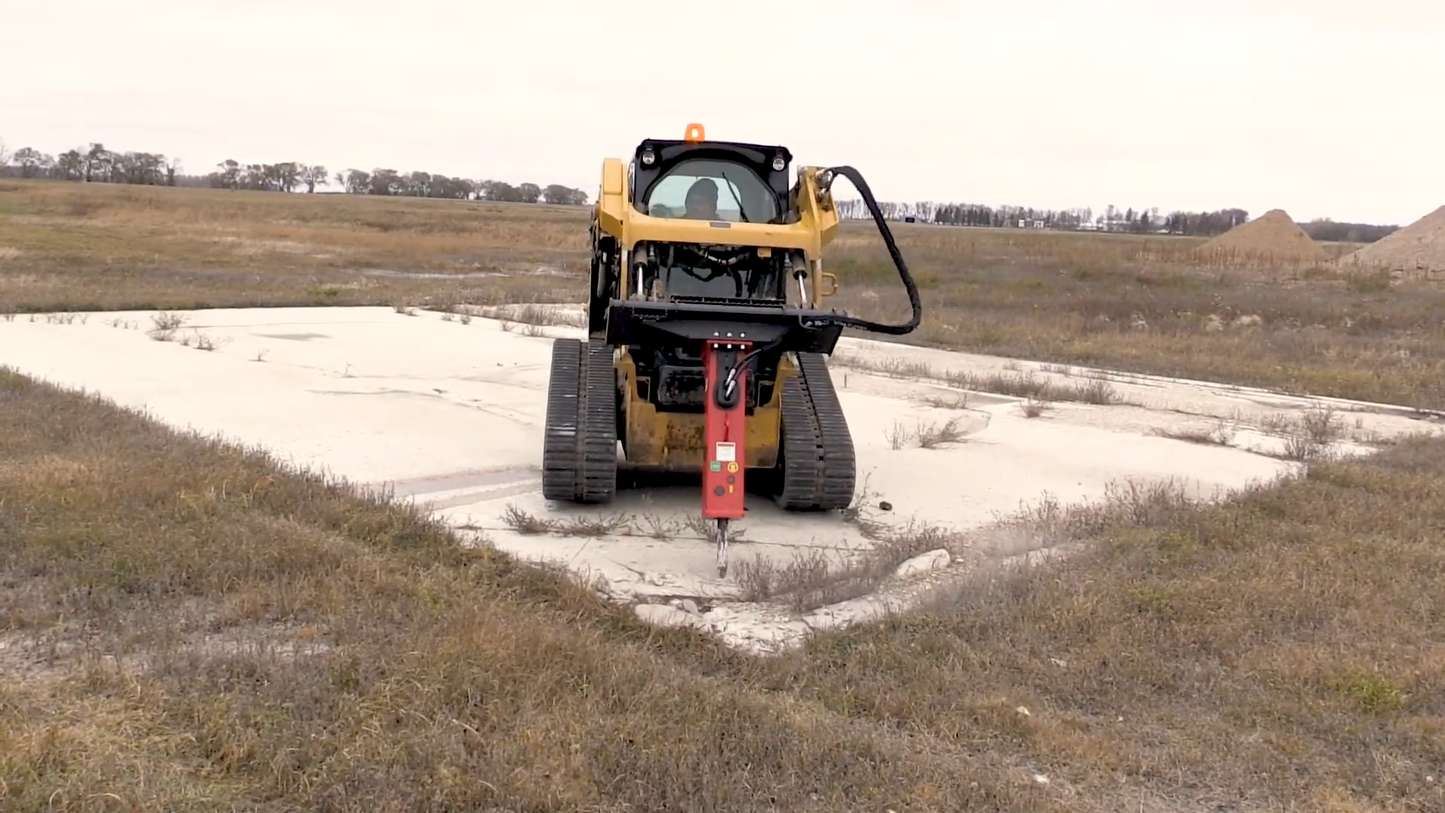 Erskine Hydraulic Breaker | 210X, 310X, 360X, 410X & 460X Model | Oil Flow Range 8-26 GPM | For Skid Steer