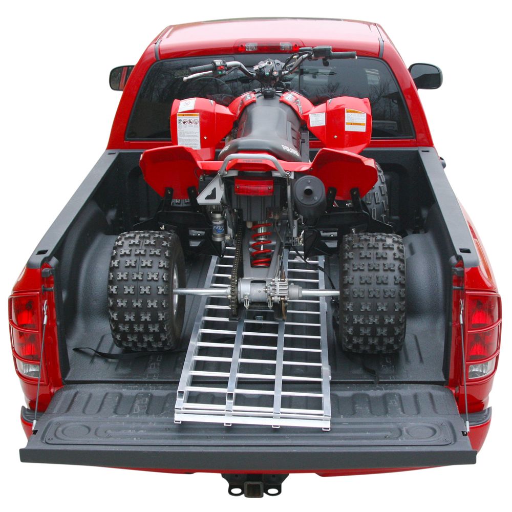 Black Widow Bi-Fold ATV Loading Ramp | IBF-9444 | Model 44" Wide x 7'10" Long | 1,500 lb Capacity | For ATVs, Trucks & Trailers Loading