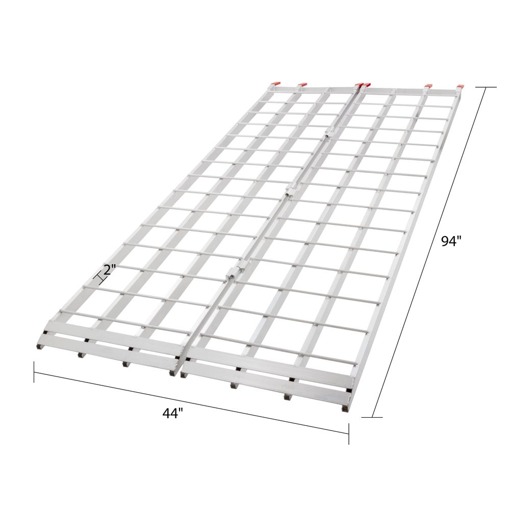 Black Widow Bi-Fold ATV Loading Ramp | IBF-9444 | Model 44" Wide x 7'10" Long | 1,500 lb Capacity | For ATVs, Trucks & Trailers Loading