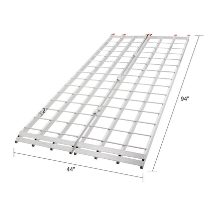 Black Widow Bi-Fold ATV Loading Ramp | IBF-9444 | Model 44" Wide x 7'10" Long | 1,500 lb Capacity | For ATVs, Trucks & Trailers Loading