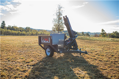 Ideal | Heavy Duty Trailer Post Driver | Model ID205 | Mast Stroke 67" | 14 HP Hydraulic Electric Start | 750 lb Hammer | For Tractor