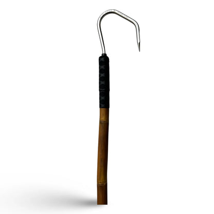 LT Marine Calcutta Bamboo Gaff | 6’ & 8’ Lengths | 3” & 4” Winthrop J Hook Options | Heavy-Duty Saltwater Fishing