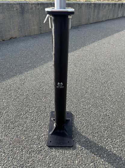 LT Marine Pedestal Mount Swivel Rod Holder | 28” Height | 6061-T6 Aluminum | Heavy-Duty Base | For Boats & Cockpit Installations