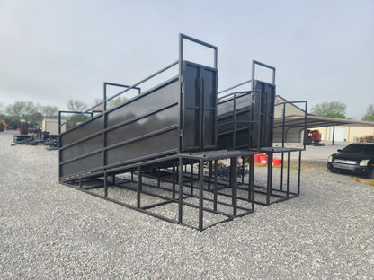 Industrias America Load Out Cattle Alley Chute | Model C-18 | Overall Width 64" | Overall Length 18' | For Livestock Handling