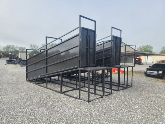 Industrias America Load Out Cattle Alley Chute | Model C-18 | Overall Width 64" | Overall Length 18' | For Livestock Handling