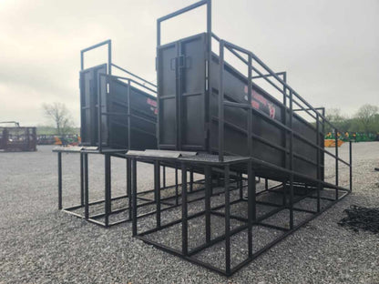 Industrias America Load Out Cattle Alley Chute | Model C-18 | Overall Width 64" | Overall Length 18' | For Livestock Handling