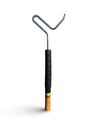 LT Marine Line Pusher | 6’ Stainless Steel | Lightweight Floating Design | Dual Grip Bamboo Handle | For Boats & Outboard Engines