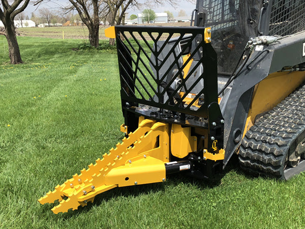 CL Fabrication Challenger Tree Puller | Width 38" inches | Oil Flow Range 15-25 GPM | For Skid Steers