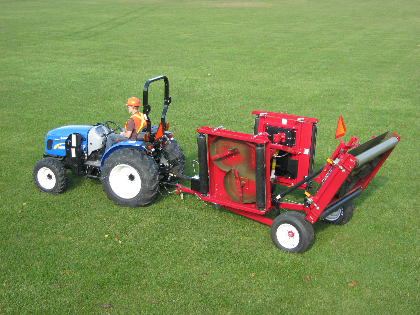 Progressive Turf Equipment Inc. Tri-Deck Roller Finishing Mower | Model TDR-12 | Cutting Width 12' | 25–40 HP | For Tractor