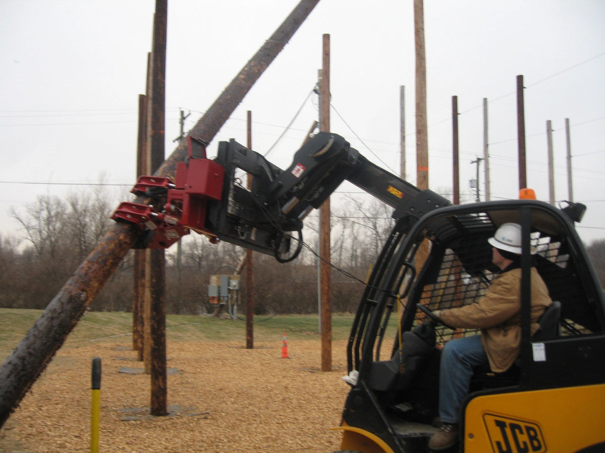 Ez Spot UR Attachment Double Pole Claw | Model EZ-0008 | Jaw Opening 14" | 20–30 GPM | 3–5 Tons | For Skid Steer, Compact Track Loaders, Wheel Loaders, Excavators, Mini Excavators, Telehandlers & Backhoes
