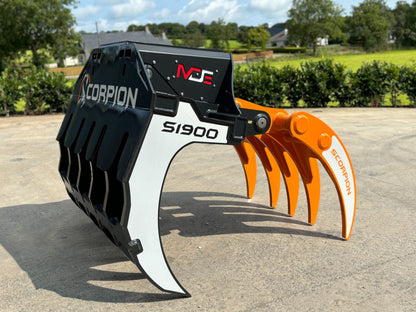 MDE Machinery | Scorpion Grapple | Model S500 To S1900 | Width 26.4" To 75" Inches | Machine Size 1.5 - 55 Tons | For Excavators