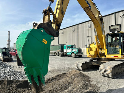 Werk-Brau Reverse V-Bottom Rock Bucket | 36"–84" Width | 12–60 Tons | For Excavators