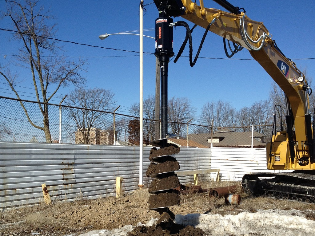 Premier Attachments Excavator Auger Drives Heavy Duty & 2-Speed High Flow Models | Max Torque 5,798 ft. lbs. to 35,297 ft. lbs. | Hydraulic Flow 25-60 GPM