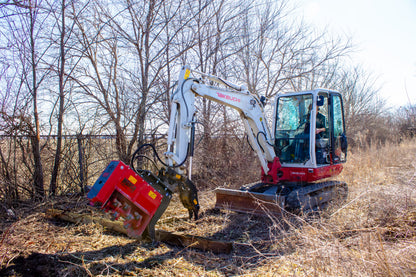 Mongo Attachments High Inertia+ Mulcher | Model MHIP70 | Size 27" | 12 GPM | 3.5 Ton | For Mini Excavators