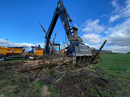MDE Machinery | Scorpion Grapple | Model S500 To S1900 | Width 26.4" To 75" Inches | Machine Size 1.5 - 55 Tons | For Excavators