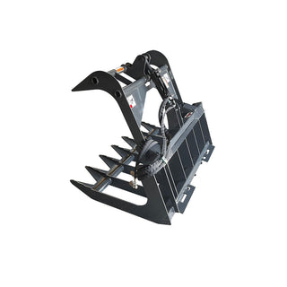 STOUT | Light Duty Brush & Root Grapple | 8" Tine Spacing | Model LT-54-8 | Width 54" Inches | Hydraulic Flow 15–25 GPM | For Skid Steer