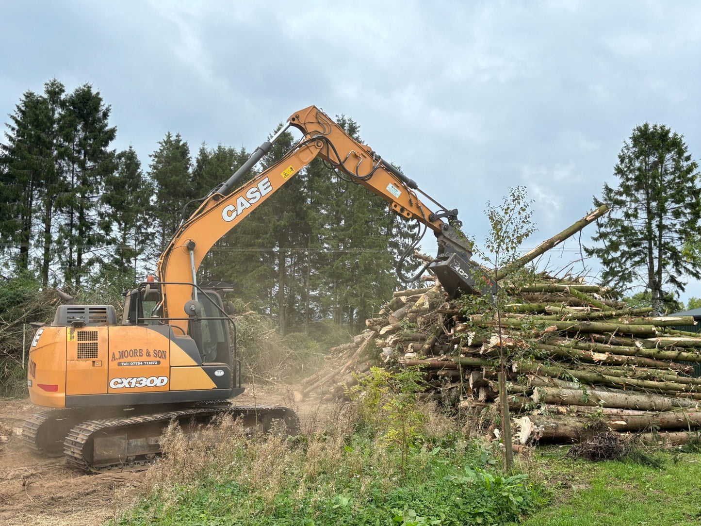 MDE Machinery | Tree Shear With Buncher | Model Koala 150T To Koala 550T | Cutting Capacity 6" To 21.5" Inches | Machine Size 1.5-40 Ton | For Excavator