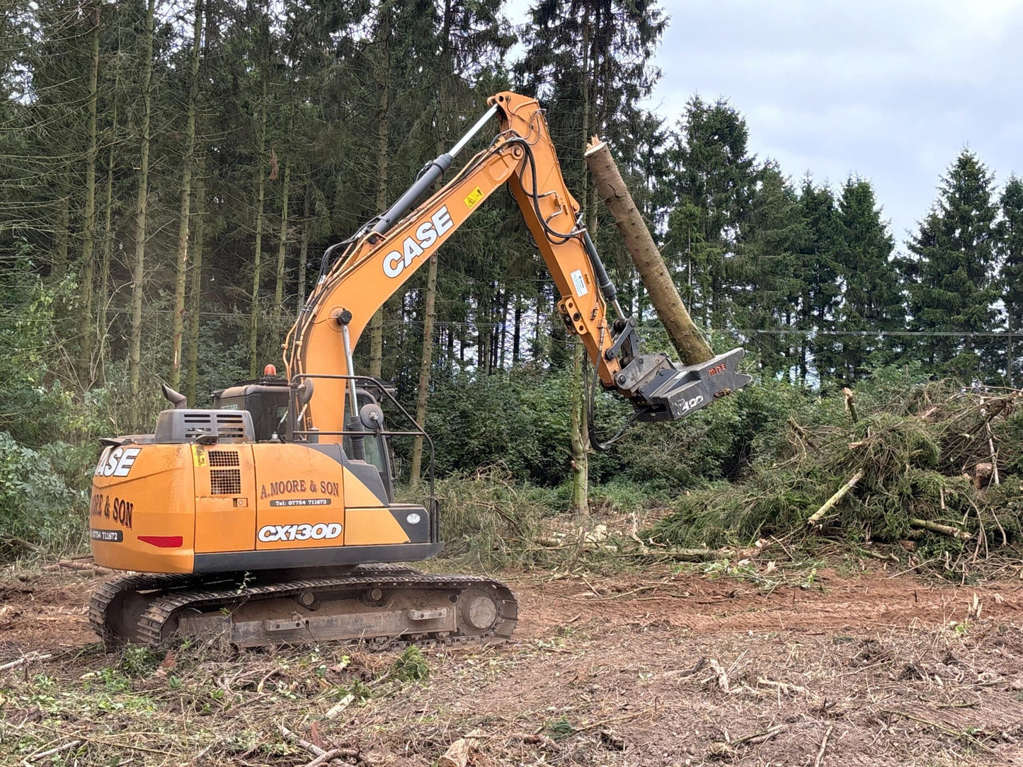 MDE Machinery | Tree Shear With Buncher | Model Koala 150T To Koala 550T | Cutting Capacity 6" To 21.5" Inches | Machine Size 1.5-40 Ton | For Excavator