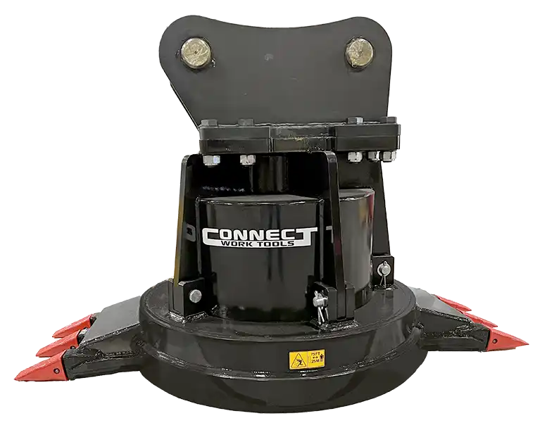 Connect Work Tools Hydraulic Magnet W/ Teeth | Model CMG42ID | Width 42" | 14 To 32 Ton | For Excavators