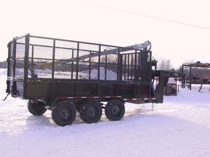 Machinerie AM Inc | AM Series of Road Dump Trailer | 2 Axles of 1,500 lbs To 15,000 lbs Double Tires | GVWR  2850 lbs To 30000 lbs