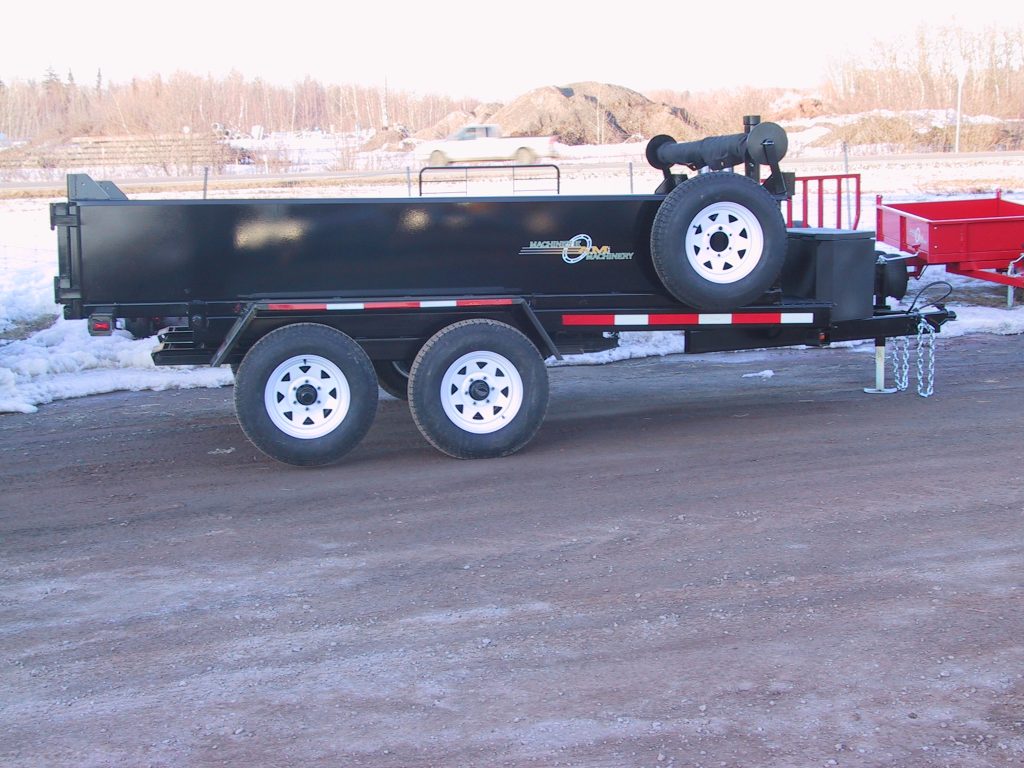 Machinerie AM Inc | AM Series of Road Dump Trailer | 2 Axles of 1,500 lbs To 15,000 lbs Double Tires | GVWR  2850 lbs To 30000 lbs