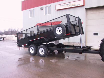 Machinerie AM Inc | AM Series of Road Dump Trailer | 2 Axles of 1,500 lbs To 15,000 lbs Double Tires | GVWR  2850 lbs To 30000 lbs